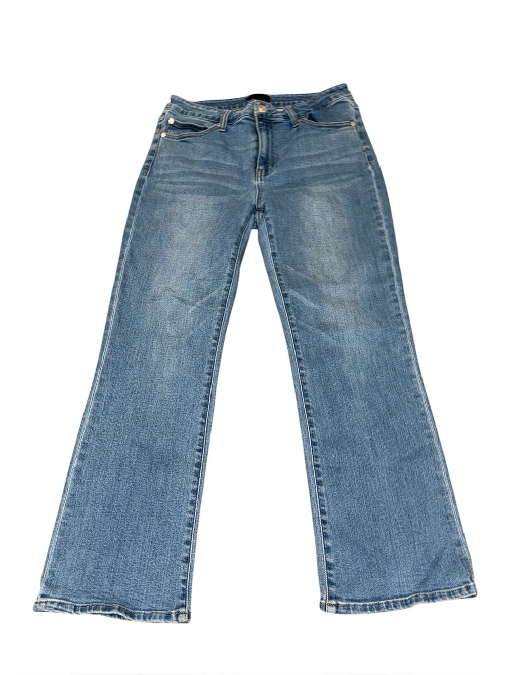 Quince High Rise Kick Flare Denim  Jeans 30/28 Med Wash Everyday Countrycore